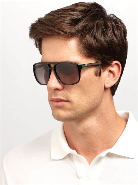 gucci men's acetate aviator sunglasses|Gucci sunglasses men sunglass hut.